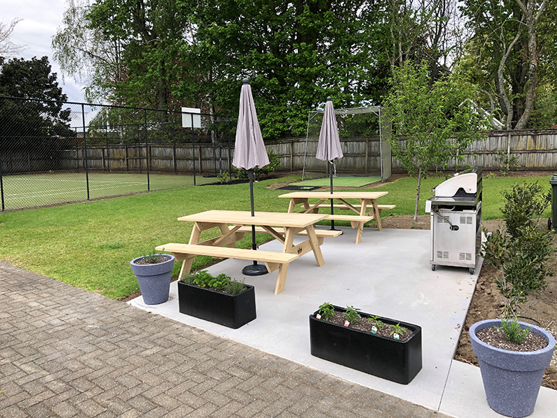 Guest BBQ area